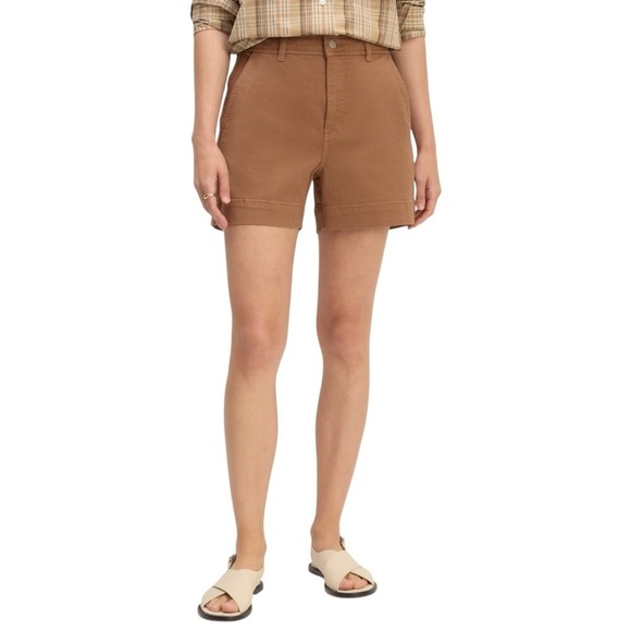 Everlane Pants - Everlane Utility Short Carob Brown Organic Cotton Twill Sz 2 / 27
